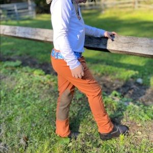 Rust belle & bow equestrian jods